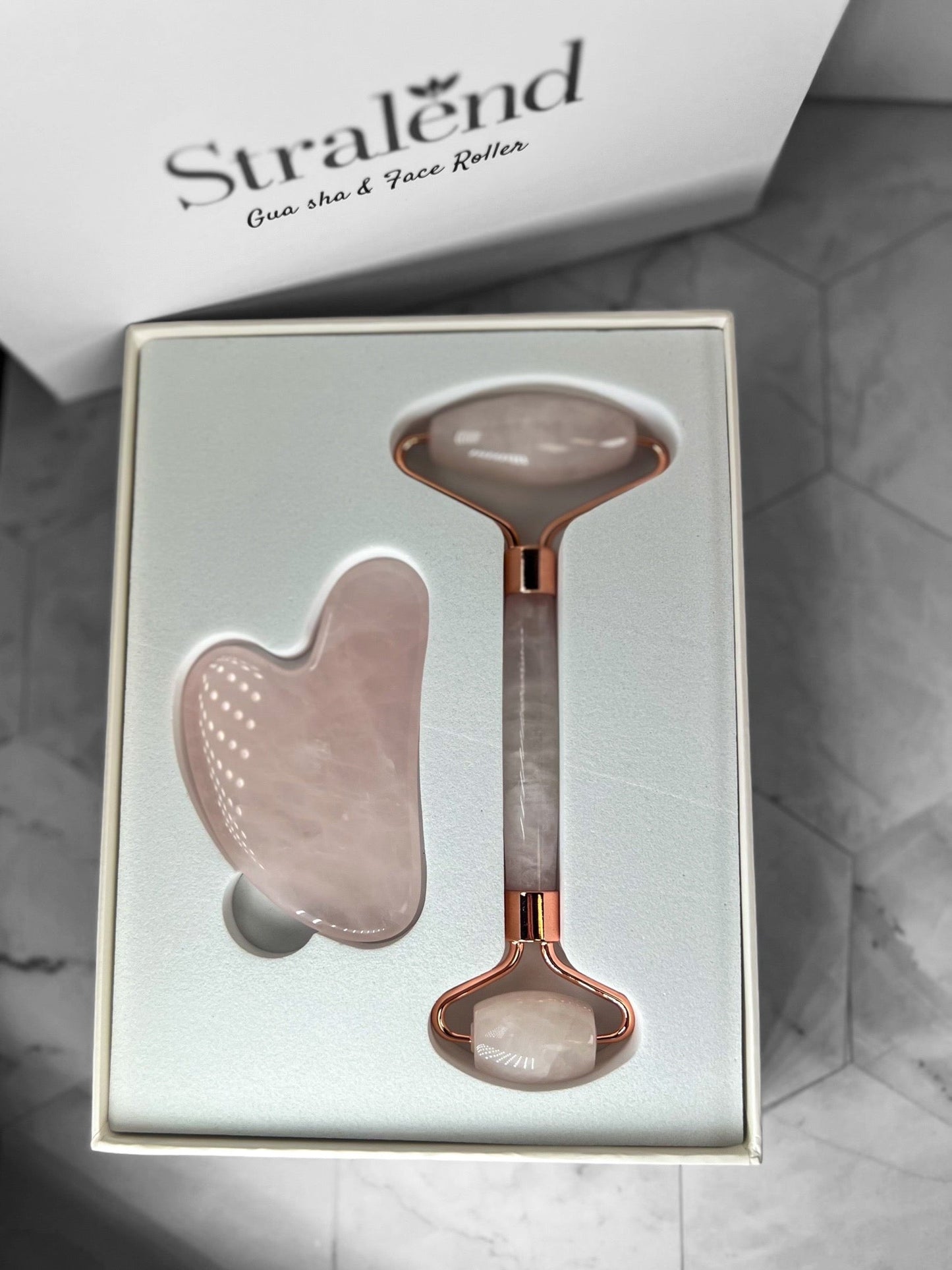 Gua Sha & Face Roller Set